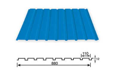 yx12-110-880型(v-110型) 彩钢压型板 厂家直销图片,yx12-110-880型(v-110型) 彩钢压型板 厂家直销图片大全,北京燕鹏发轻钢彩板制品-